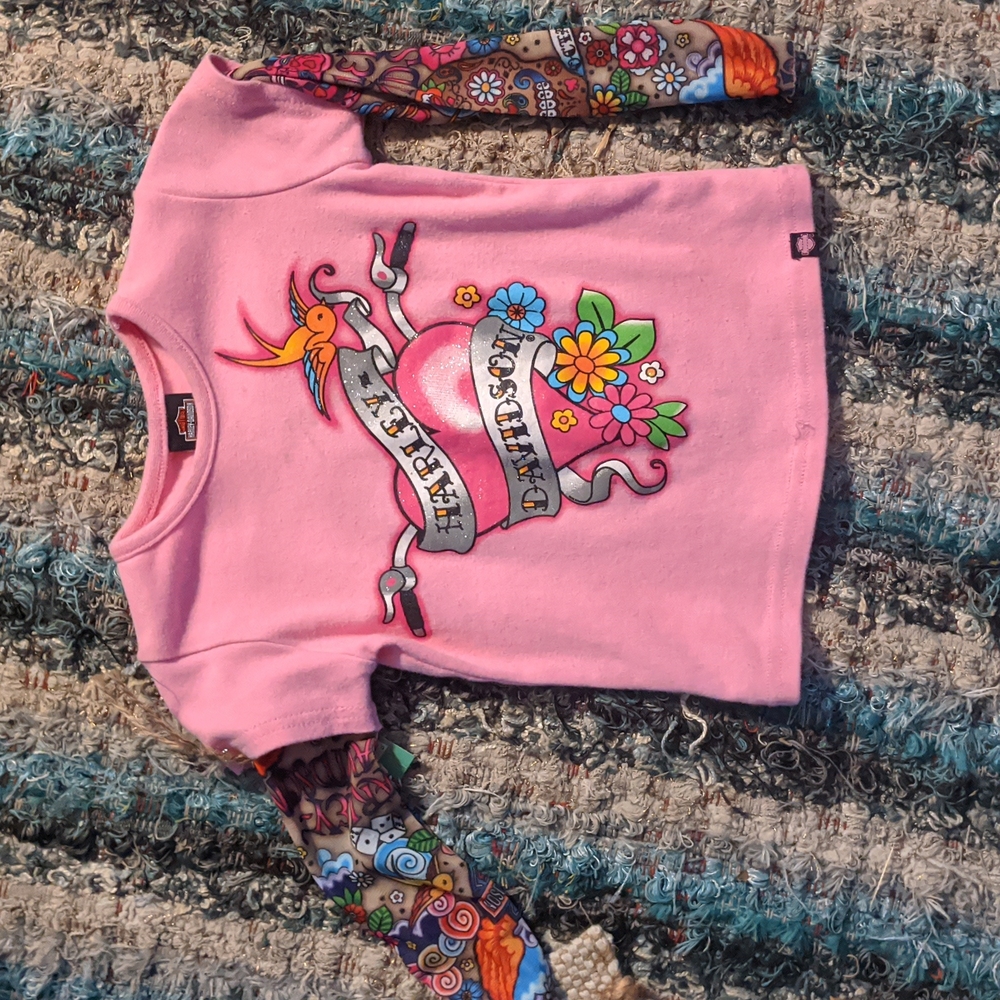 Harley Davidson tattoo sleeve tee